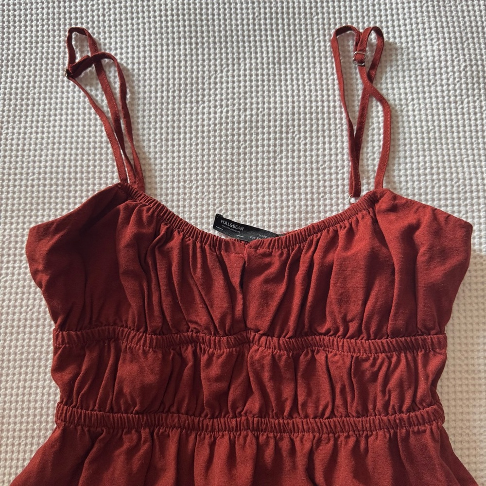 Pull&Bear Rust Red Dress - Picture 6 of 9
